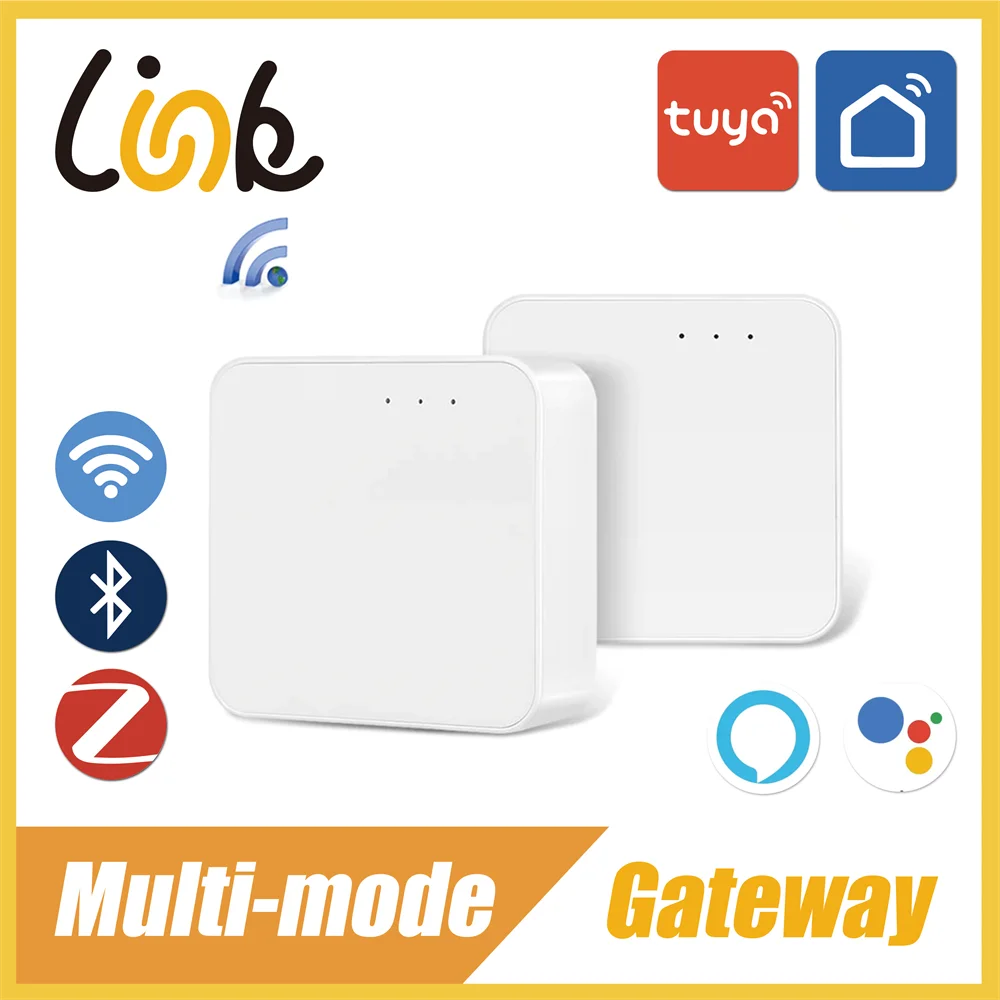 

Tuya Multi-mode Gateway WiFi+Zigbee+BLE Bluetooth Mesh Zigbee Smart Home Bridge Work With Smart Devices Via Alexa Google Home