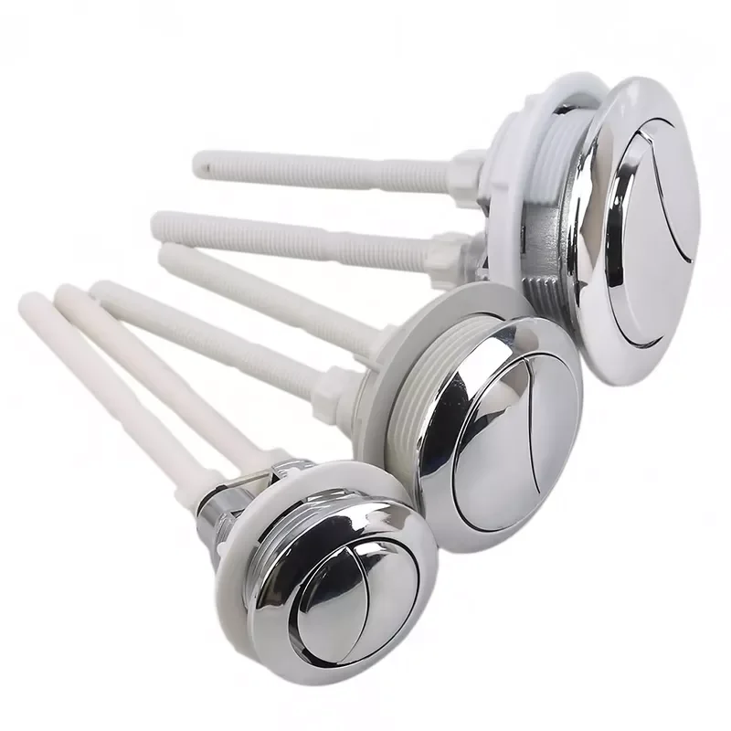 

2022New Dual Push Button Universal Flush Toilet Seat Water Tank Valve WC Double 2 Rods Bathroom Toilet Water Switch