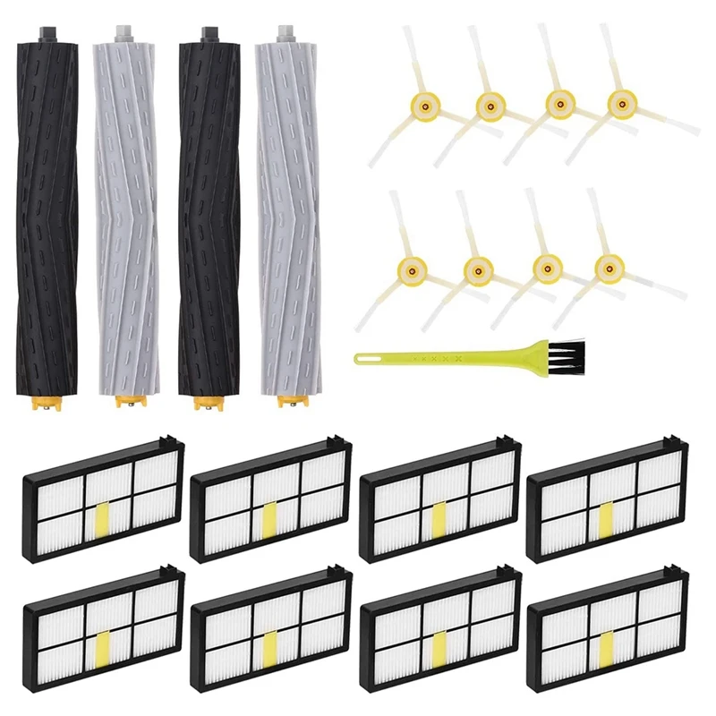 

SANQ Replacement Main Brush Side Brush Hepa Filter For Irobot Roomba 800 & 900Series 870 871 960 Vacuum Cleaner Accessories