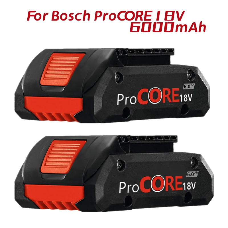 

Upgraded 18V 6.0Ah Li-ion Battery for Procore 1600A016GB for Bosch 18 Volt Max Cordless Power Tool Drill, 2100 Cells Built-in
