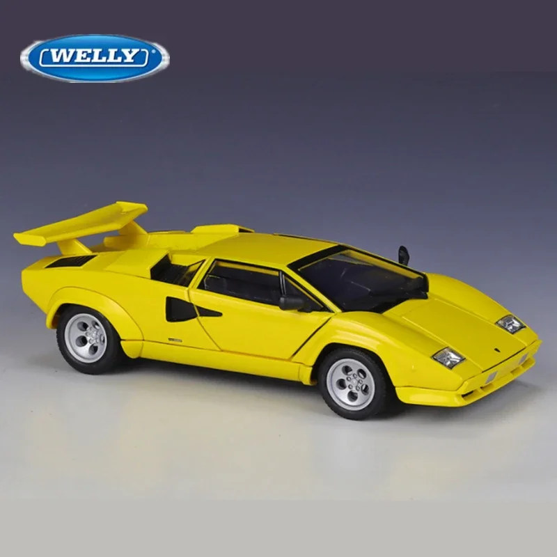 Модель спортивного автомобиля Welly 1:24 Lamborghini Countach LP5000s из сплава модель литая