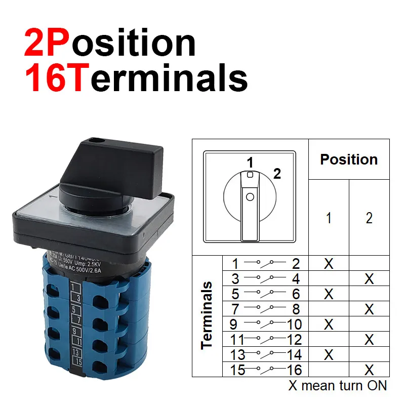 

Электрический поворотный переключатель CNMAWAY LW28-20A