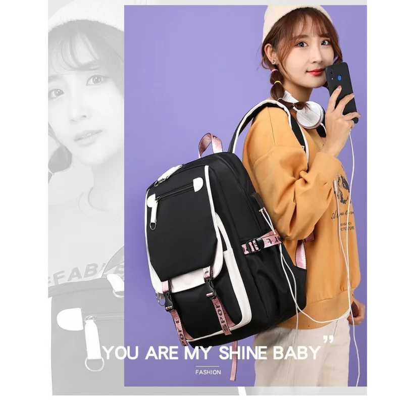 Рюкзак из искусственной кожи для девочек