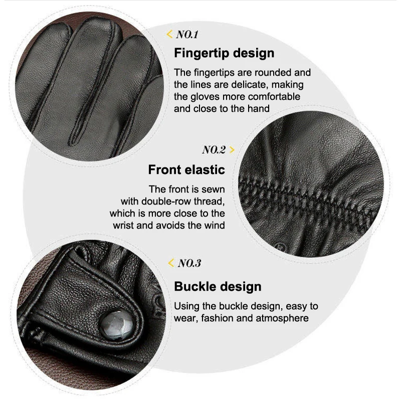 Теплые перчатки из искусственной овчины мужские зимние для катания на лыжах