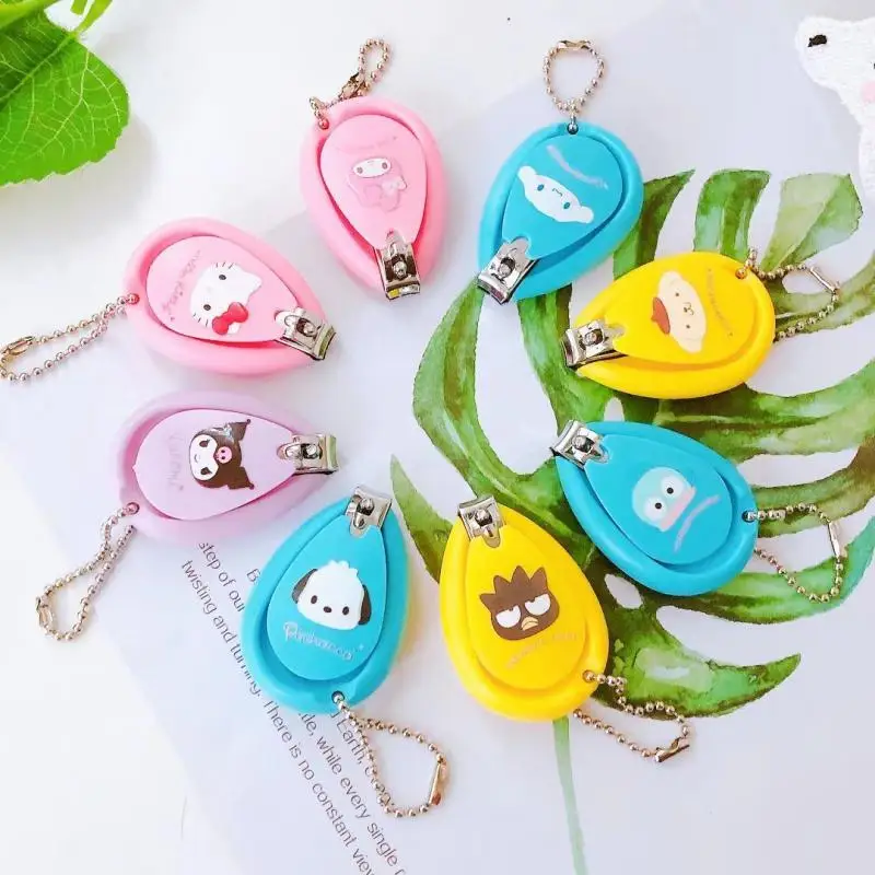 

Kawaii Sanrio Nail Clippers Hello Kittys Kuromi Accessories Cute Beauty Mini Portable Household Cartoon Anime Toys for Girl Gift