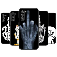 funny man middle finger phone cover hull for samsung galaxy s6 s7 s8 s9 s10e s20 s21 s5 s30 plus s20 fe 5g lite ultra edge