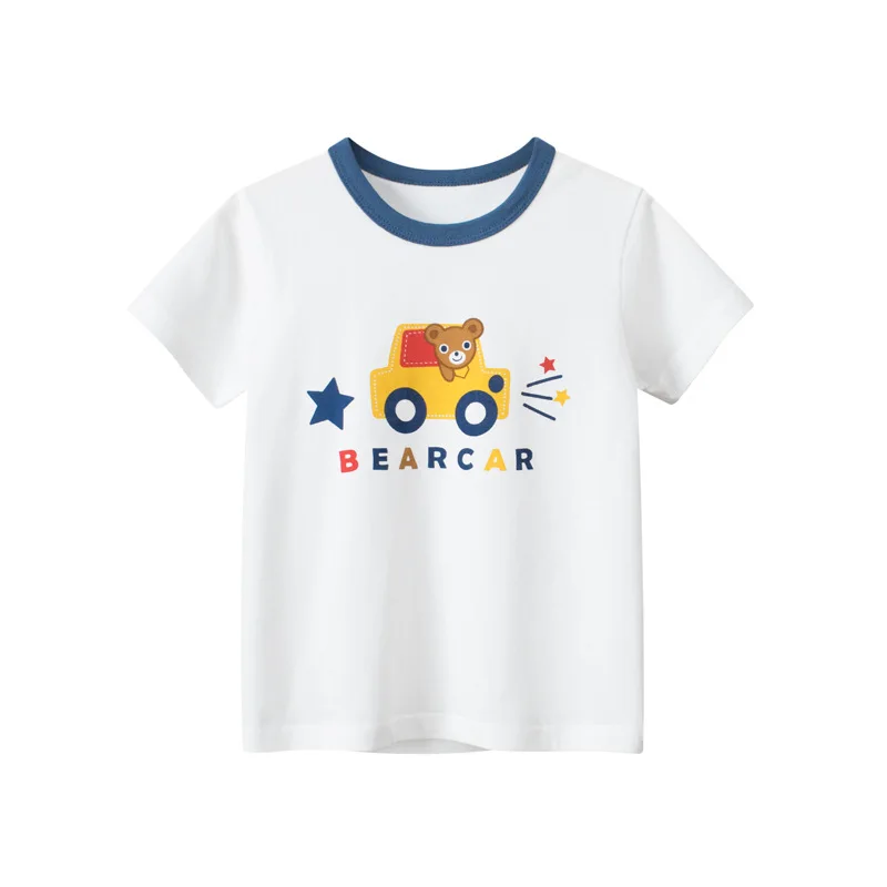 

1-9T Toddler Kid baby boys T Shirt Summer Cotton Clothes Infant Top Short Sleeve Childrens Tshirt Cute Sweet Tee Outfit