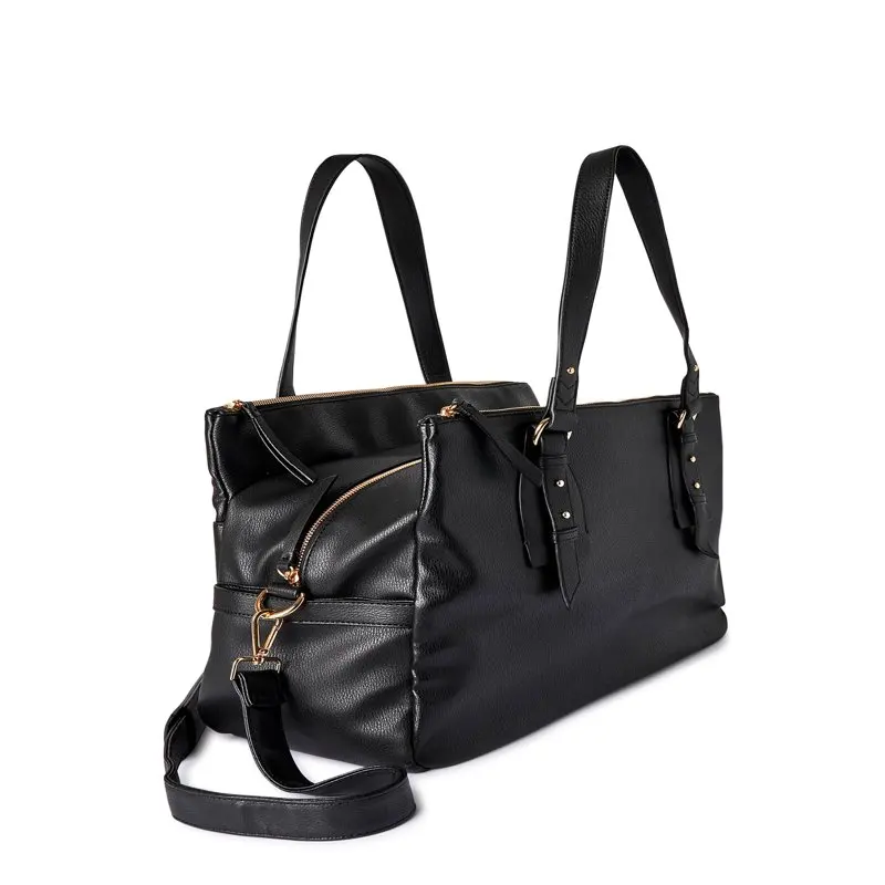 Women’s Triple-Section Weekender Bag Black