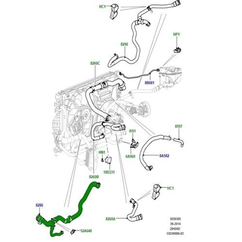 Даунпайп двигателя автомобиля водопроводная труба радиатора охлаждающей