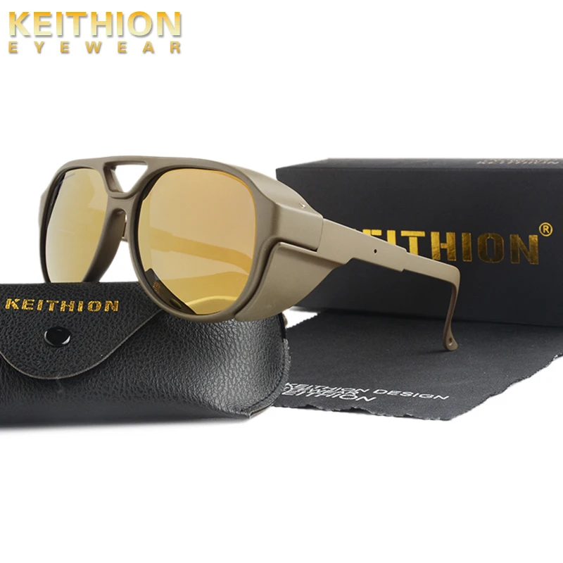 

Солнцезащитные очки-авиаторы KEITHION UV400, поляризационные зеркальные, для вождения, в стиле панк, с защитой от ультрафиолета