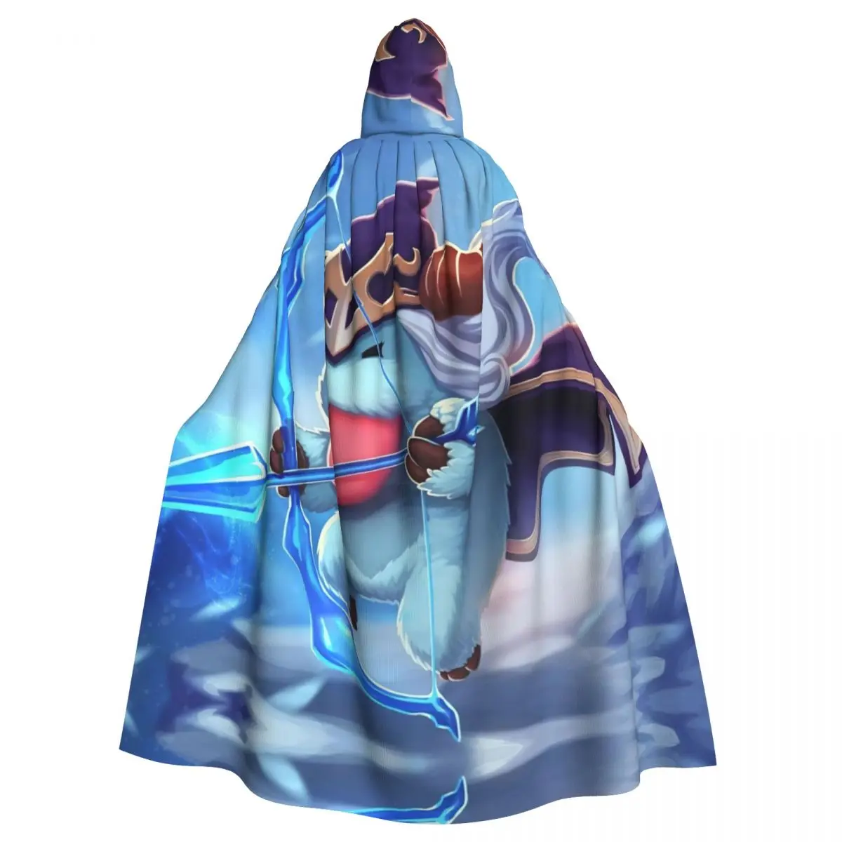 

League Of Legends Hooded Cloak Halloween Party Cosplay Woman Men Adult Long Witchcraft Robe Hood