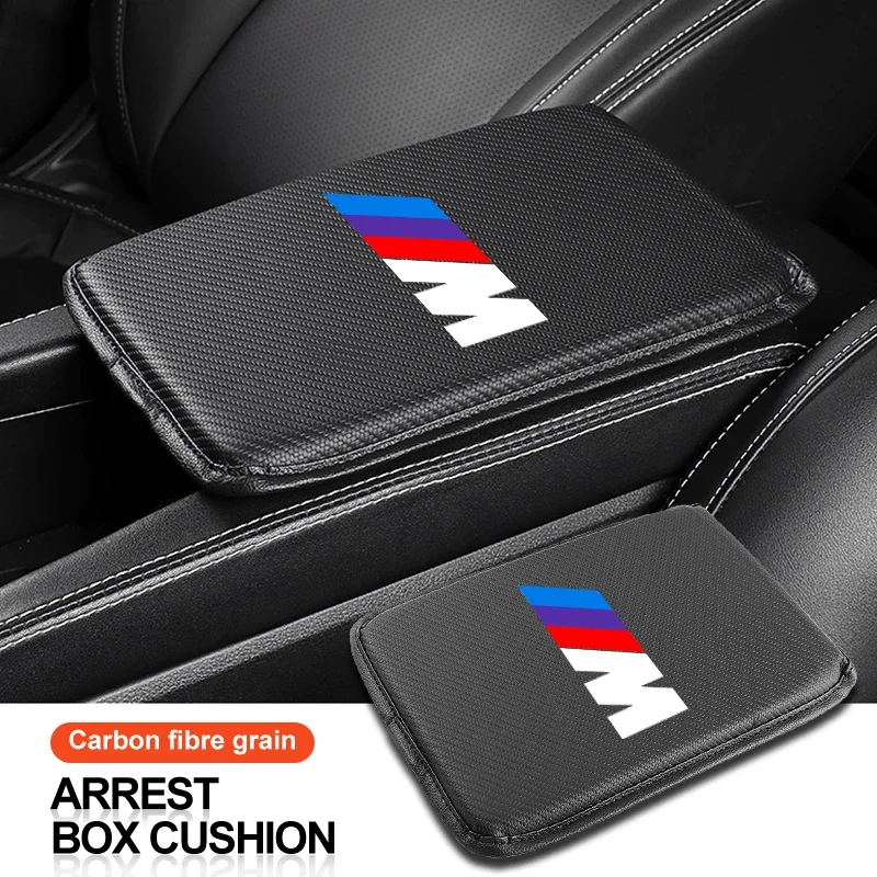 Автомобильный подлокотник ящик для хранения накладка из углеродного волокна BMW