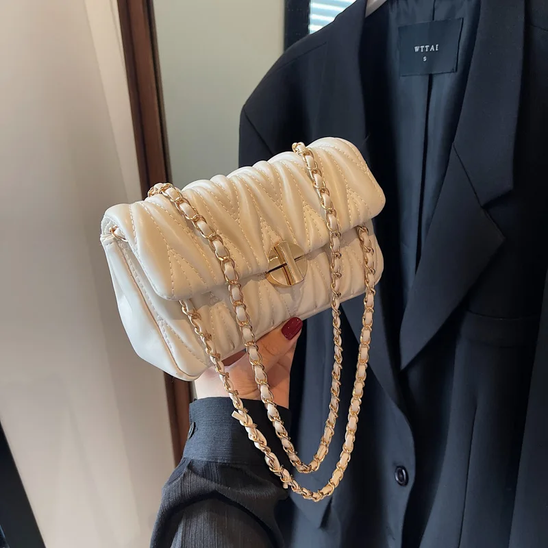 

Retro Shoulder Bags PU Leather Crossbody Bag Fashion Designer Armpit Bag Casual Portable Small Square Bag Ladies Purses Handbag