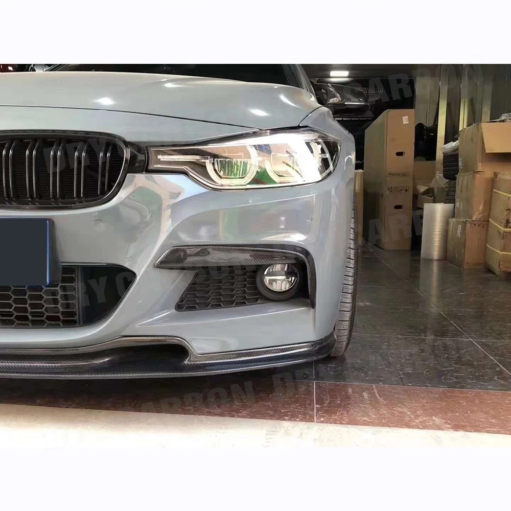 Передний бампер из углеродного волокна для BMW 3 Series F30 F35 M Sport 320i 328i 335i 2012-2018