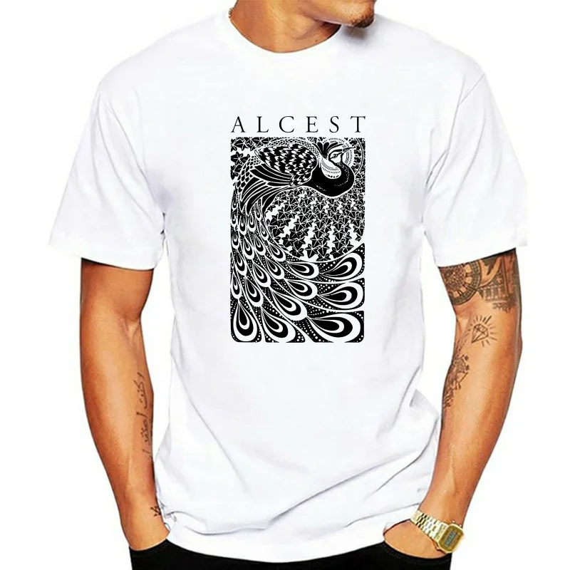 Alcest Paon Peacock T-Shirt Amesouers Les Discrets Katatonia Miyazaki Mononoke M Xl 2Xl 3Xl Tee Shirt