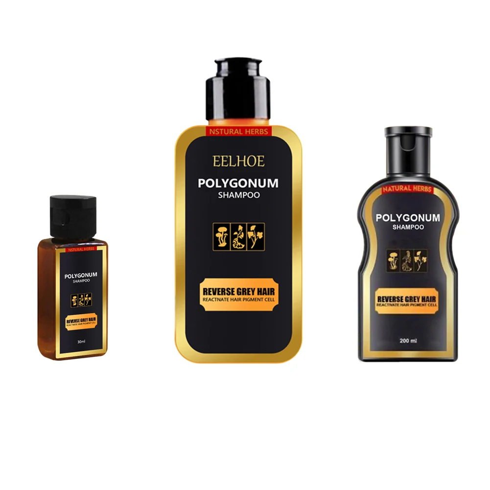 

Натуральный шампунь для затемнения волос, многоцветный шампунь против выпадения волос Polygonum Multiflorum для мужчин, женщин и мужчин