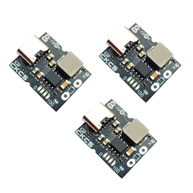 3X CKCS Type-C USB 5V 2A 1S Single String Lithium Battery Charge Discharge Module Charging Board Boost Converter POWER |