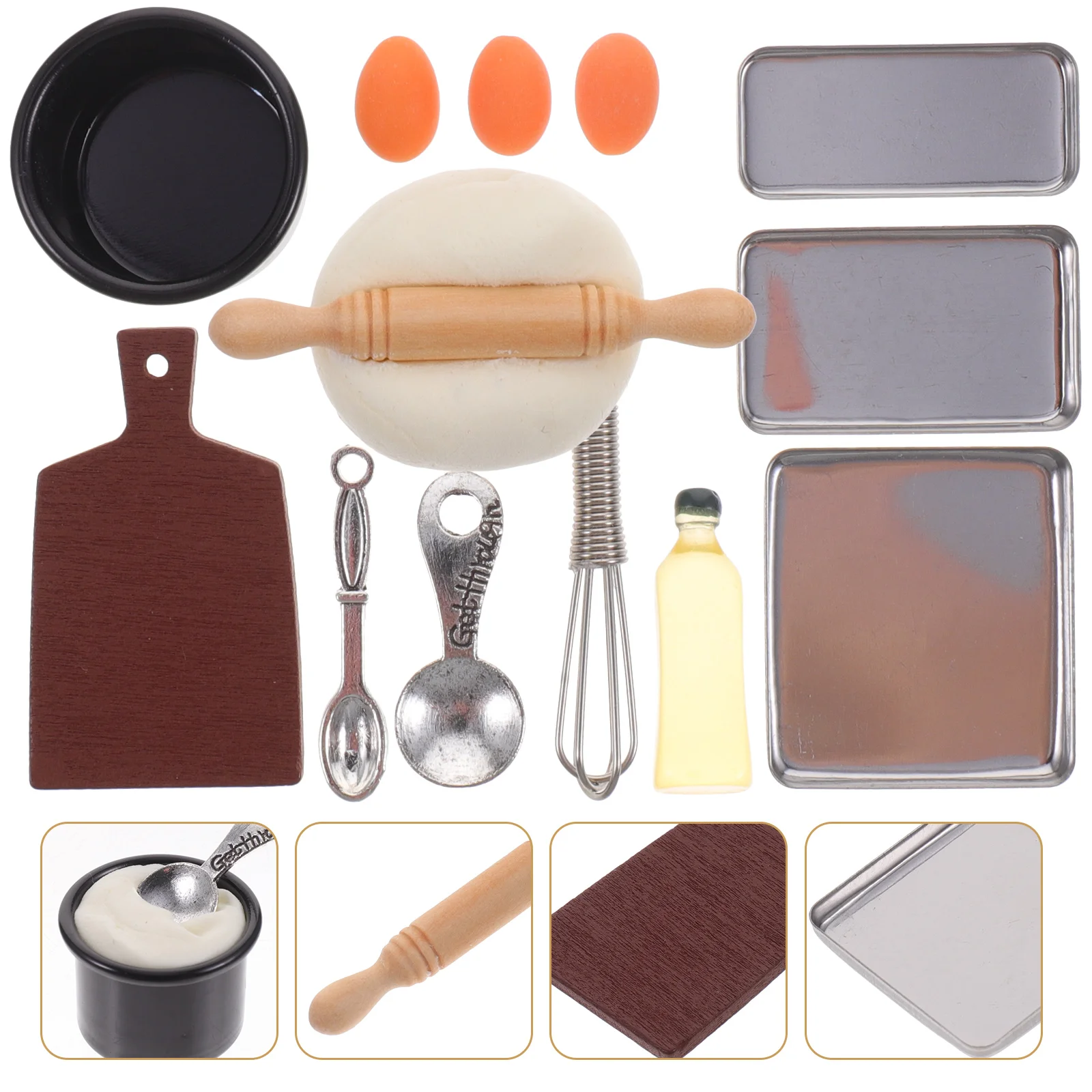 

Whisk Model Kids Kitchen Tools Miniature Baking Supplies Cooking Toys Girls 6-12