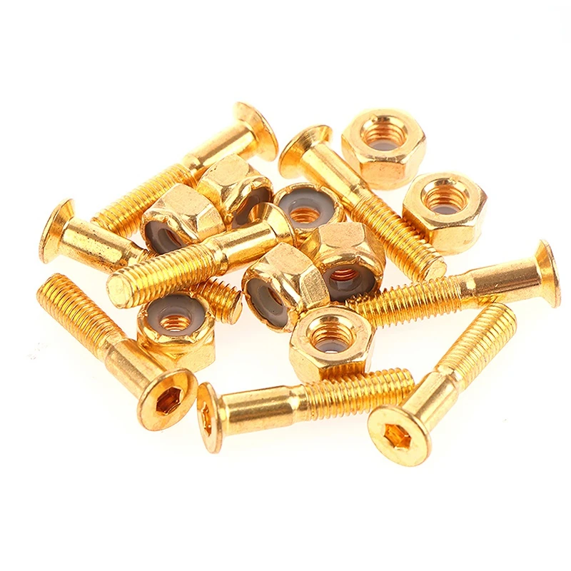 

8Sets M5 Skateboard Mounting Hardware Screws Bolts Skateboard Hardware Nuts Outdoor Longboard Parts Accessories 2.5/2.8/3/3.5CM