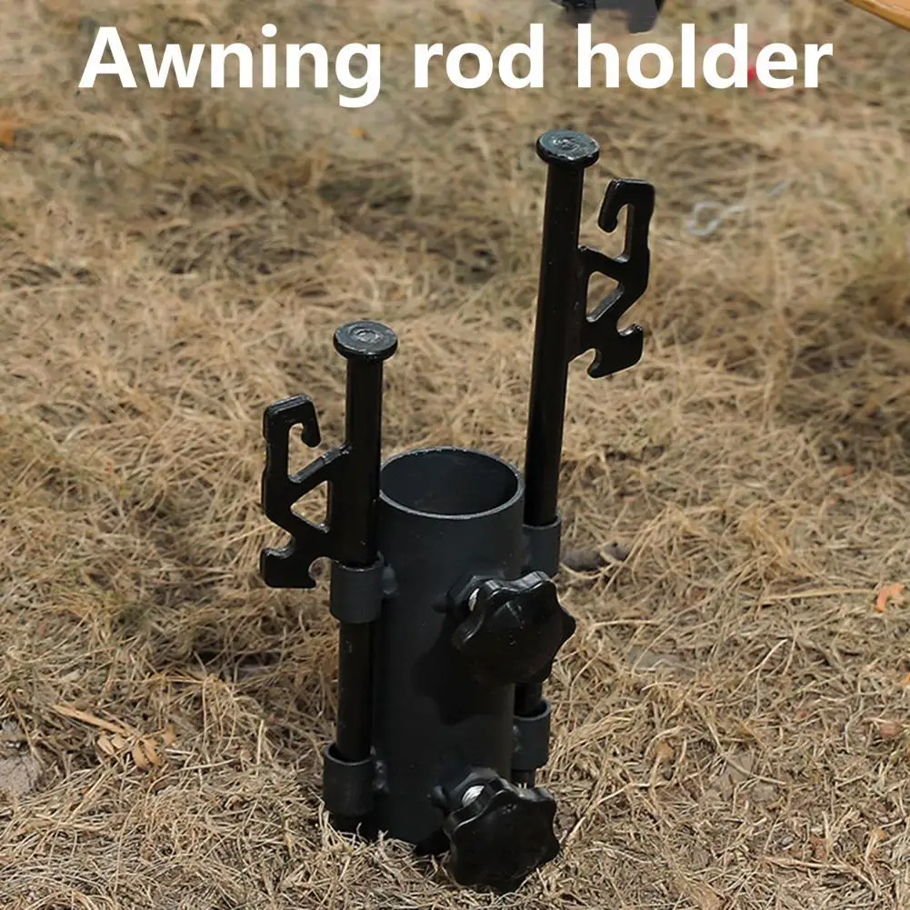 

Practical Canopy Pole Holder Anti-rust Widely Used Tent Rod Fixed Tube Camping Supplies Tent Rod Holder