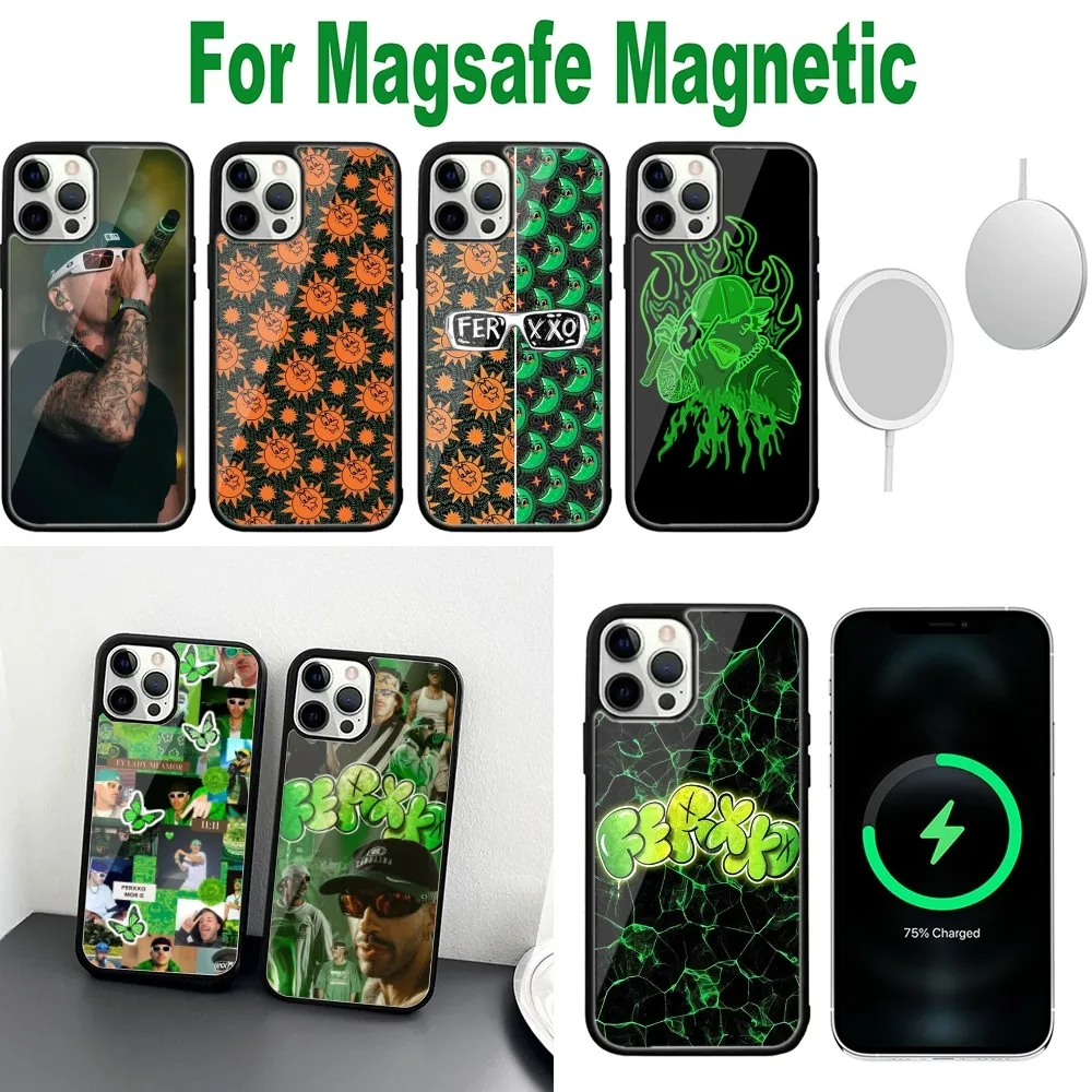 Чехол для телефона Feid Nitro Jam Ferxxo iPhone 16 15 14 13 12 11 Plus Pro Max Mini Magsafe с магнитной