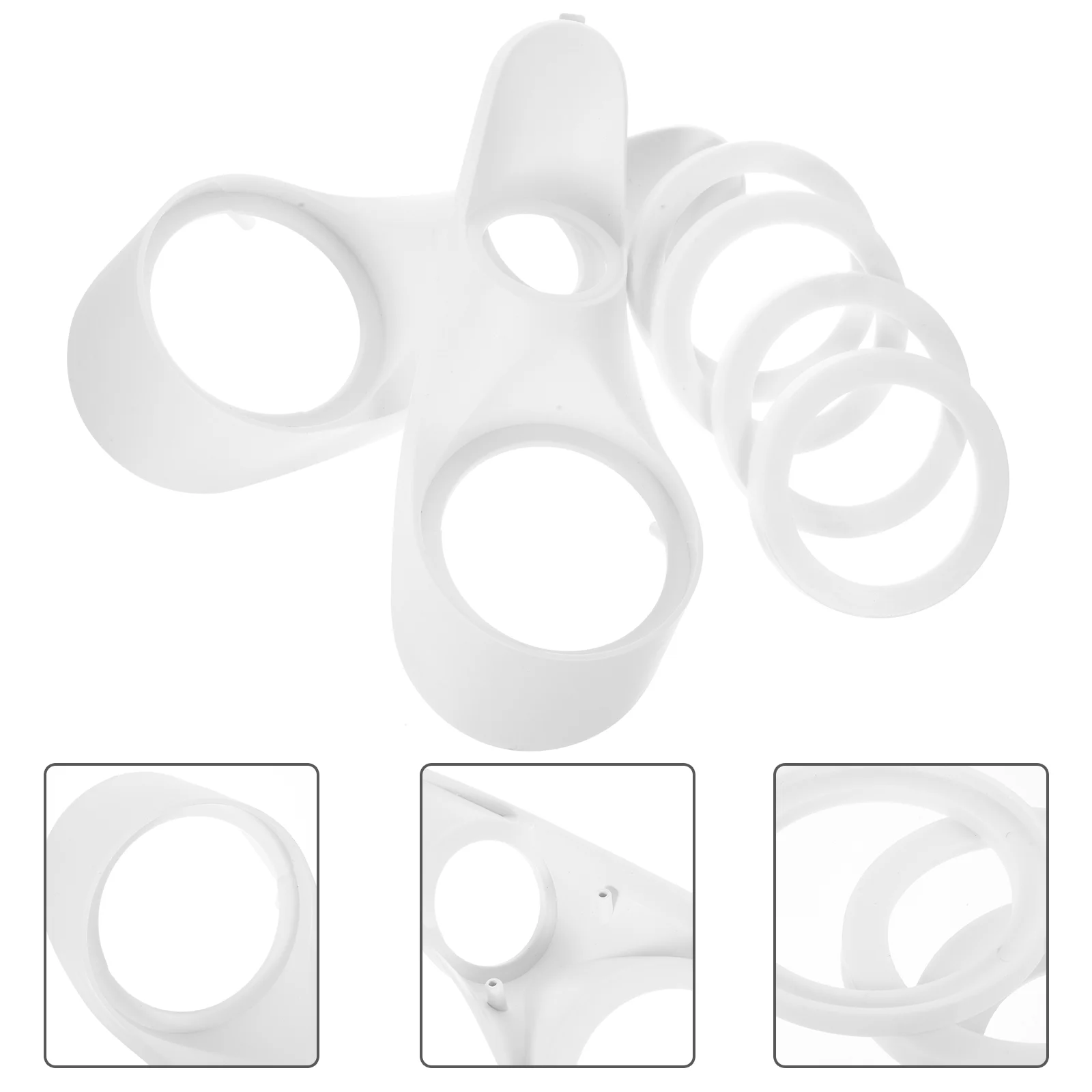 

Car Audio Trim Covers Auto Speaker Rings Three-way Frequency Decorative Plastic Adapter Spacers