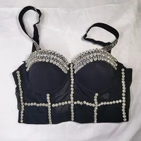 women tank seamless sexy bra for women fashion push up bras lingerie full cup bralette rhinestone underwear brassiere wholesale
