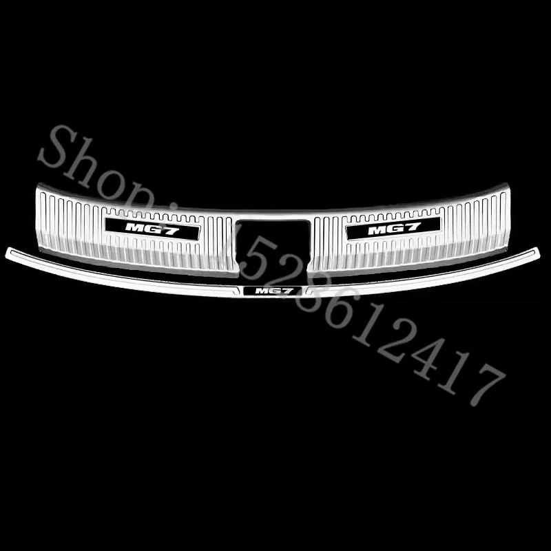 

For MG MG7 2023 2024 car accessories styling Rear Door Bumper Protector sill plate/ Trunk Tread Plate Trim