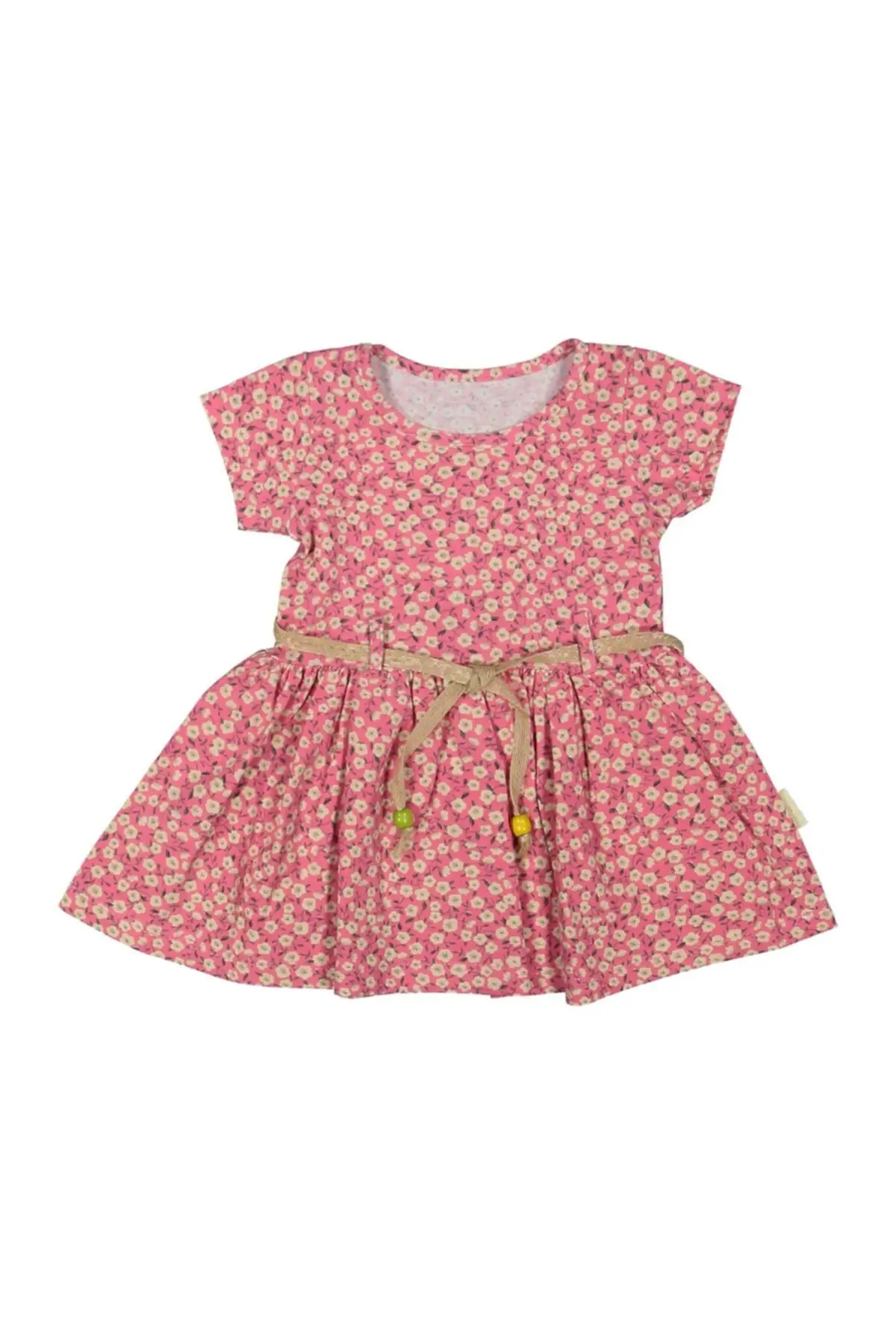 

Baby Girl Fuchsia Floral Belt Dress 202918 Clothing