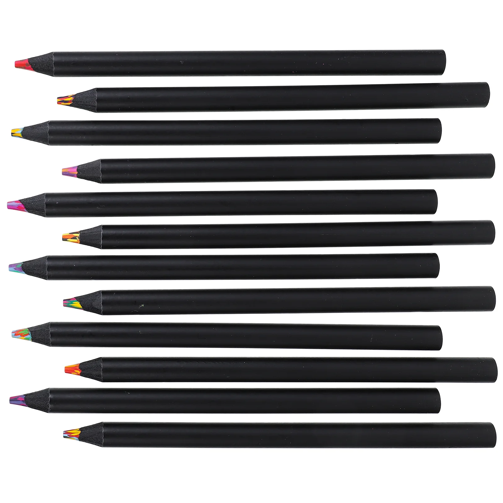 

12 Pcs Pencils Coloring Household Sketch Drawing Colored Artists Wooden Supplies