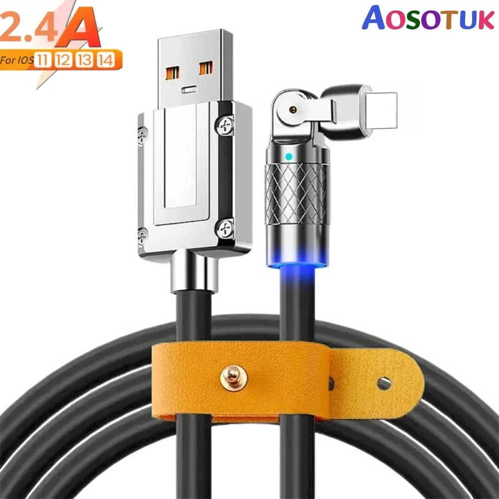 

USB Cable For iPhone 12 11 13 Pro XS Max Xr X 8 7 6 for LED Lighting Fast Charge Charger Date Phone Cable For iPad Wire Cord 1m