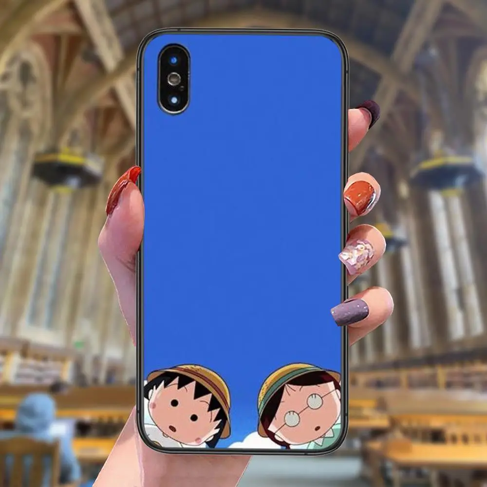 Chibi Maruko-chan очень дешевый черный художественный Бампер Мягкий для Xiaomi Mi A1 A2 A3 CC9 CC9e 5X