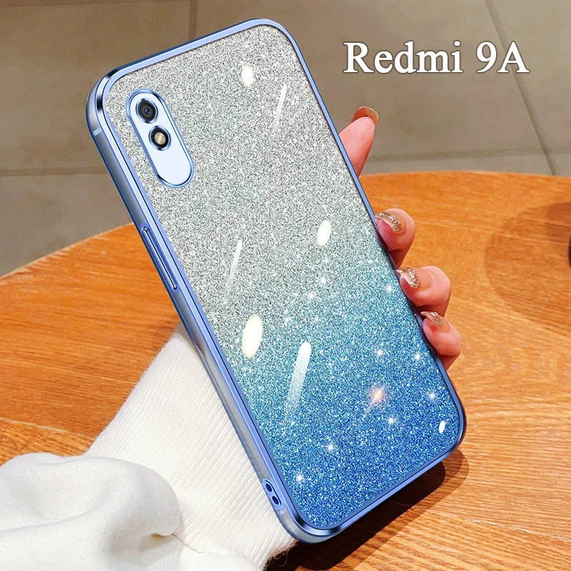 Роскошный гальванический градиентный блестящий чехол для телефона Xiaomi Redmi 12C 13C 10C