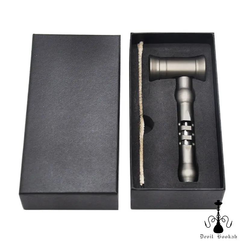 

DEVIL HOOKAH Hammer Shape Metal Pipe Aluminum Smoking Pipe Tobacco Herb Pipe Glass Pipe Smoking Accessories for Weed Gift Box