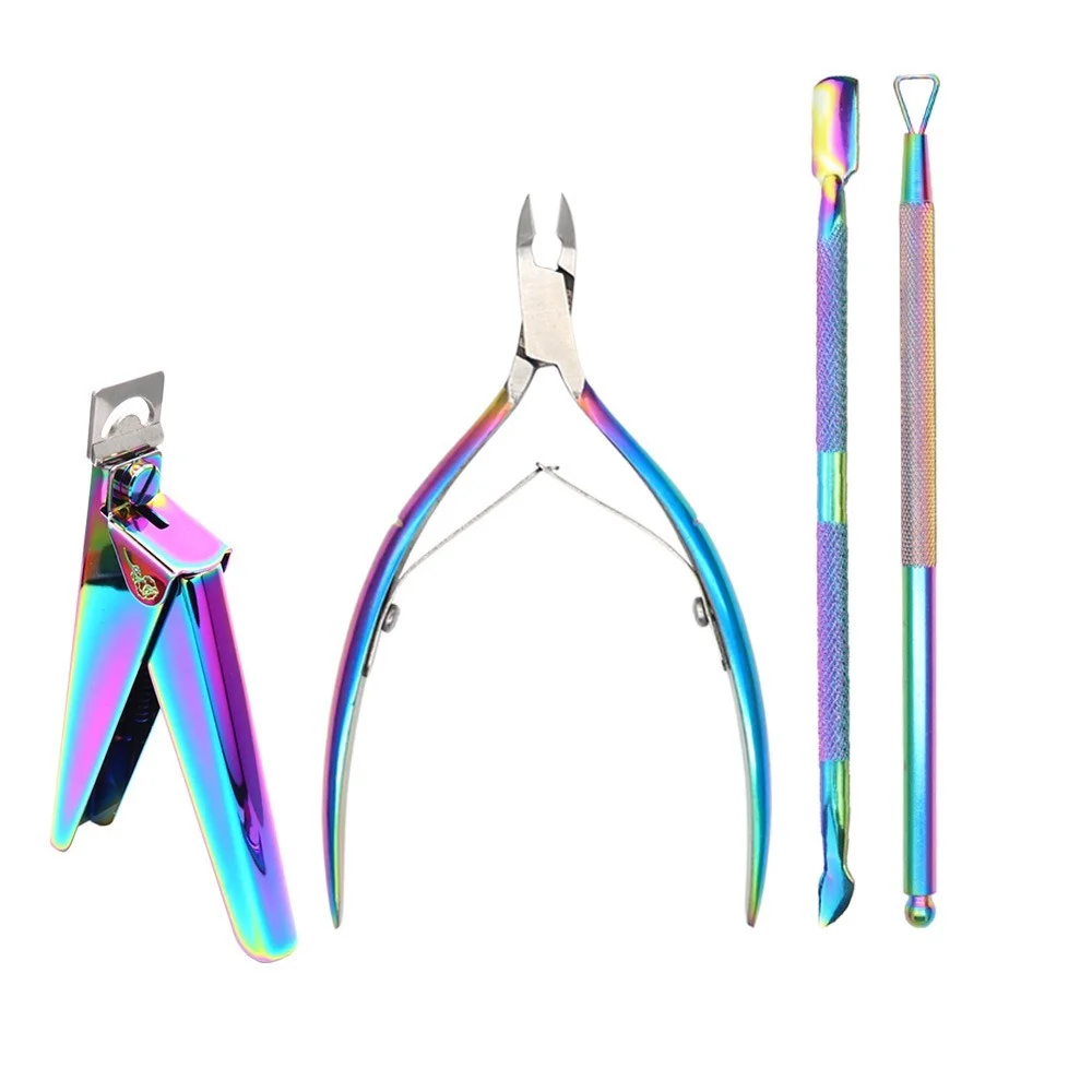 

Nail Cuticle Scissors Stainless Steel Manicure Pedicure Tools Golden/Silver/Rainbow Dead Skin Scissor Nipper Clipper Tool