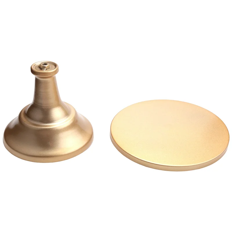 

Metal Iron Cake Stand Round Pedestal Dessert Holder Cupcake Display Rack Tray for Birthday Wedding Party (Gold)