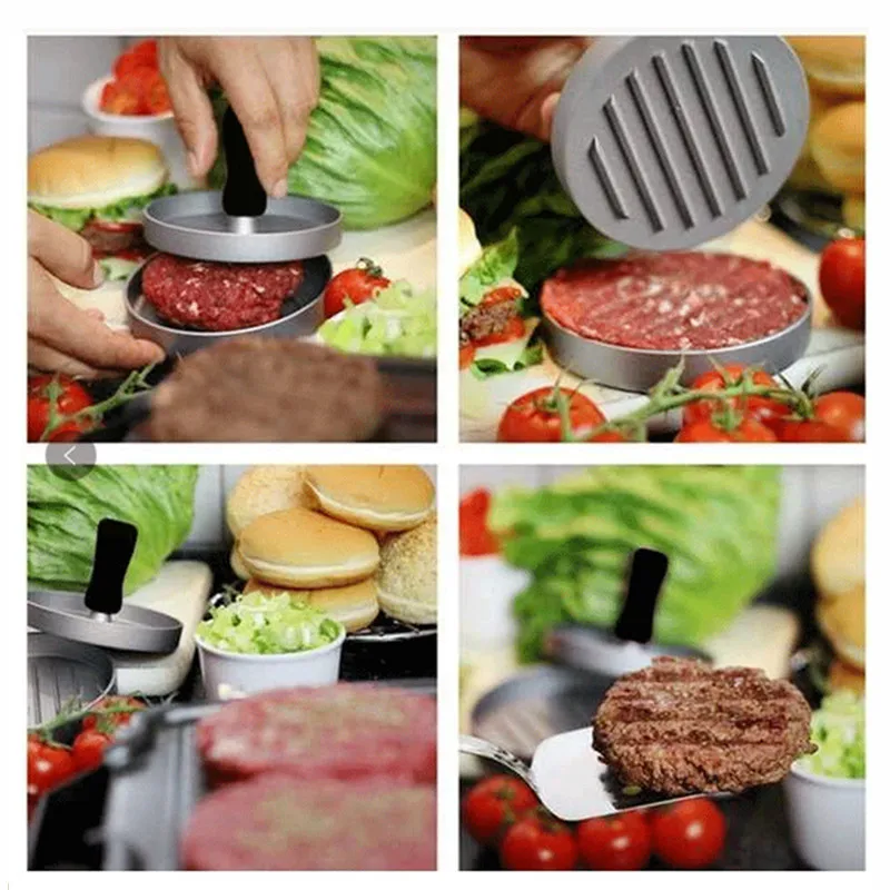 Aluminum Alloy Burger Meat Mold Non-Stick Hamburger press  Burger Mold Beef Grill Mould Burger Press Patty Maker Mold