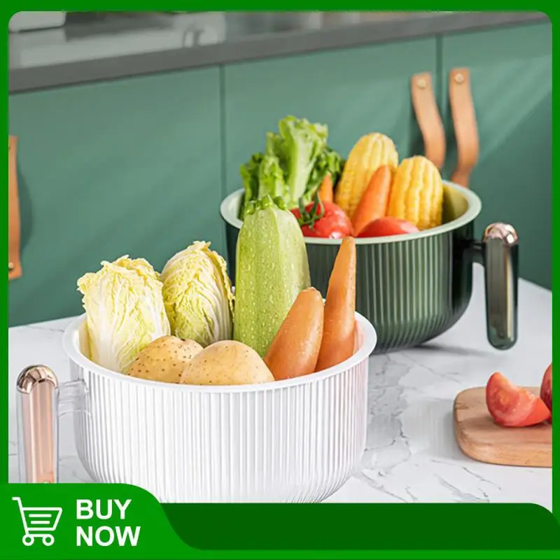 

Пластиковый поднос для фруктов со складным ножом для очистки, раковина с фильтром для воды, многофункциональная двухслойная корзина для мытья посуды, сливная корзина