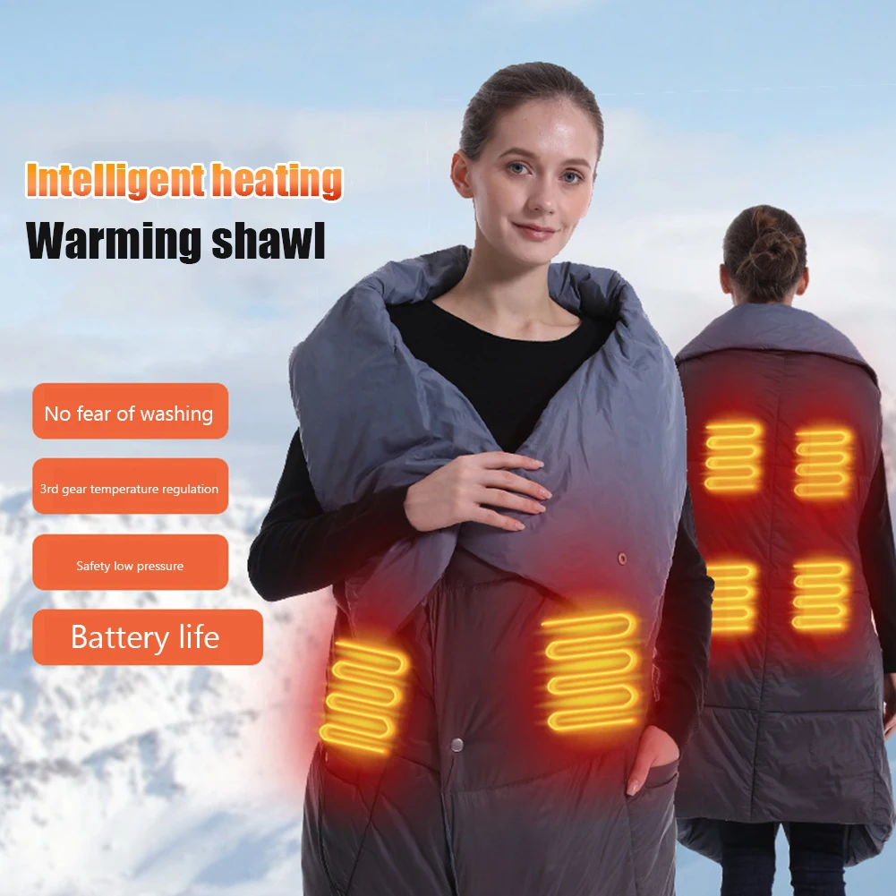 

Heating Massage Device Electric Heating Therapy Warm Shoulder Massager Wrap Belt Multifunctional Electric Heating Shawl