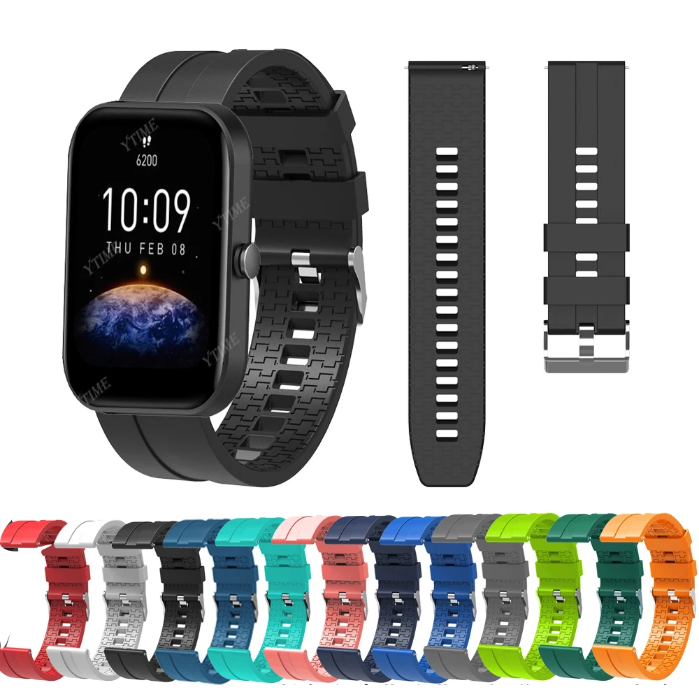 

Ремешок силиконовый для Huami Amazfit Bip 3 Pro, браслет для Amazfit Bip S/GTS 3 2 2e/GTS2 Mini, 20 мм