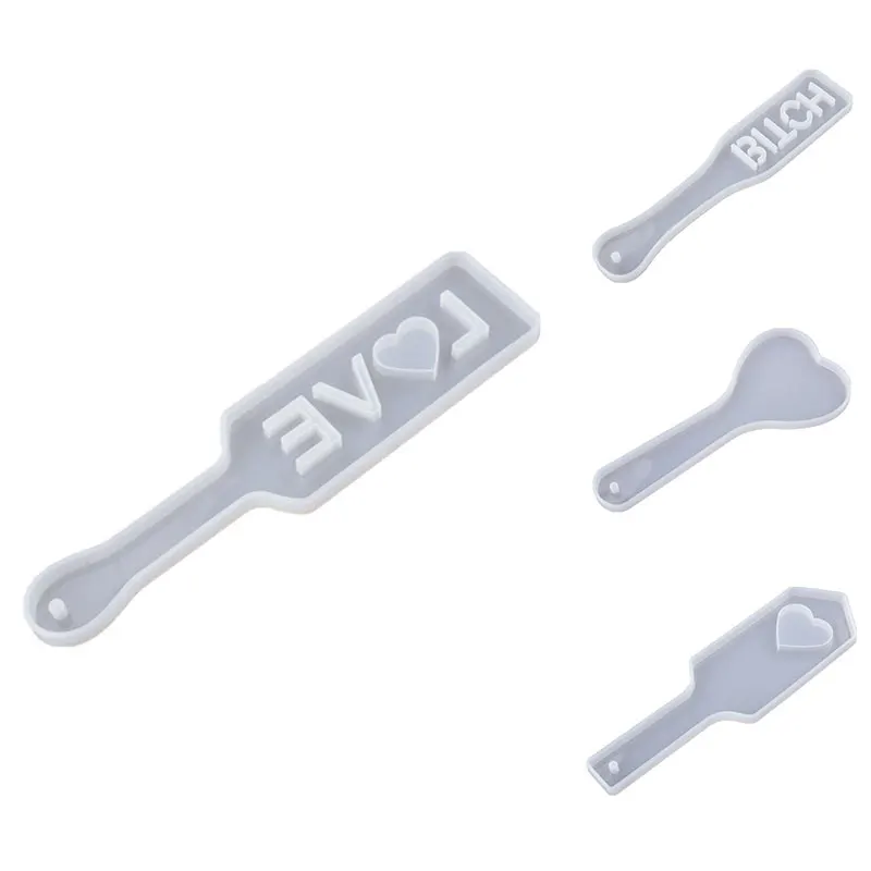 DIY кристаллическая форма для эпоксидной смолы лопасти ракетка зеркало