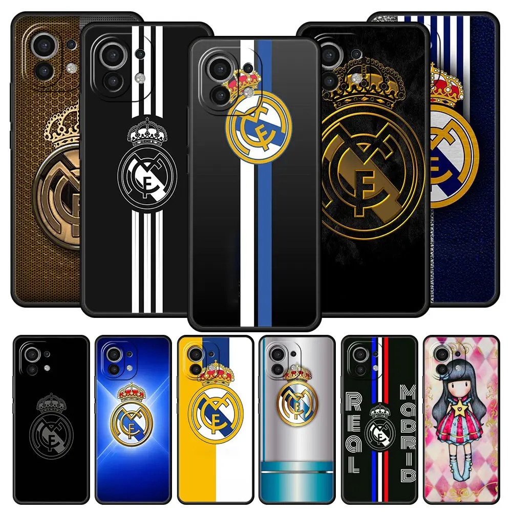 

R-Real M-Madrids Phone Case for Xiaomi Mi 11T 11 Lite 10T Pro 12 12x Silicone Note 11 CC9 cc9e 9S Cover Funda Coque Shell Caso