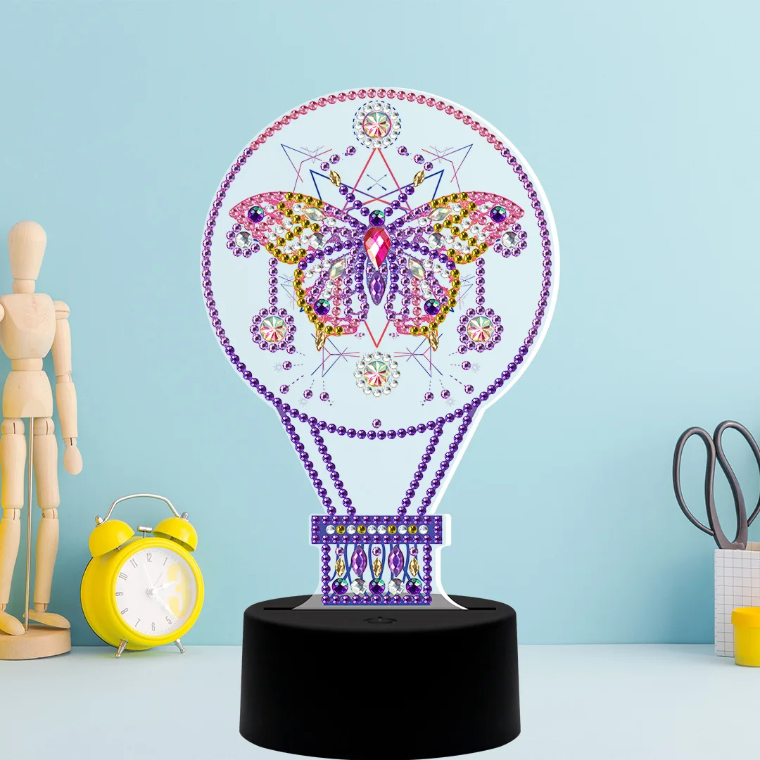

DIY Special Shaped Diamond Painting Religious LED Night Light Ornaments Home Decoration Living Room Kits Art Craft