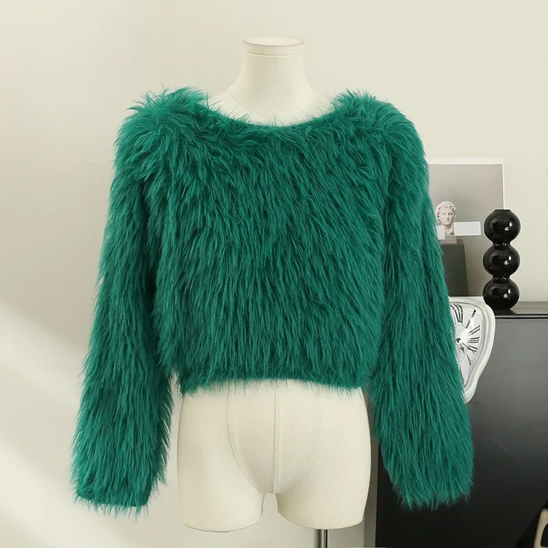 

Hikigawa Loose Slash Neck Off Shoulder Women Sweaters Long Sleeve Soft Pullovers Sweet Chic Fashion Knitted Jumpers Women