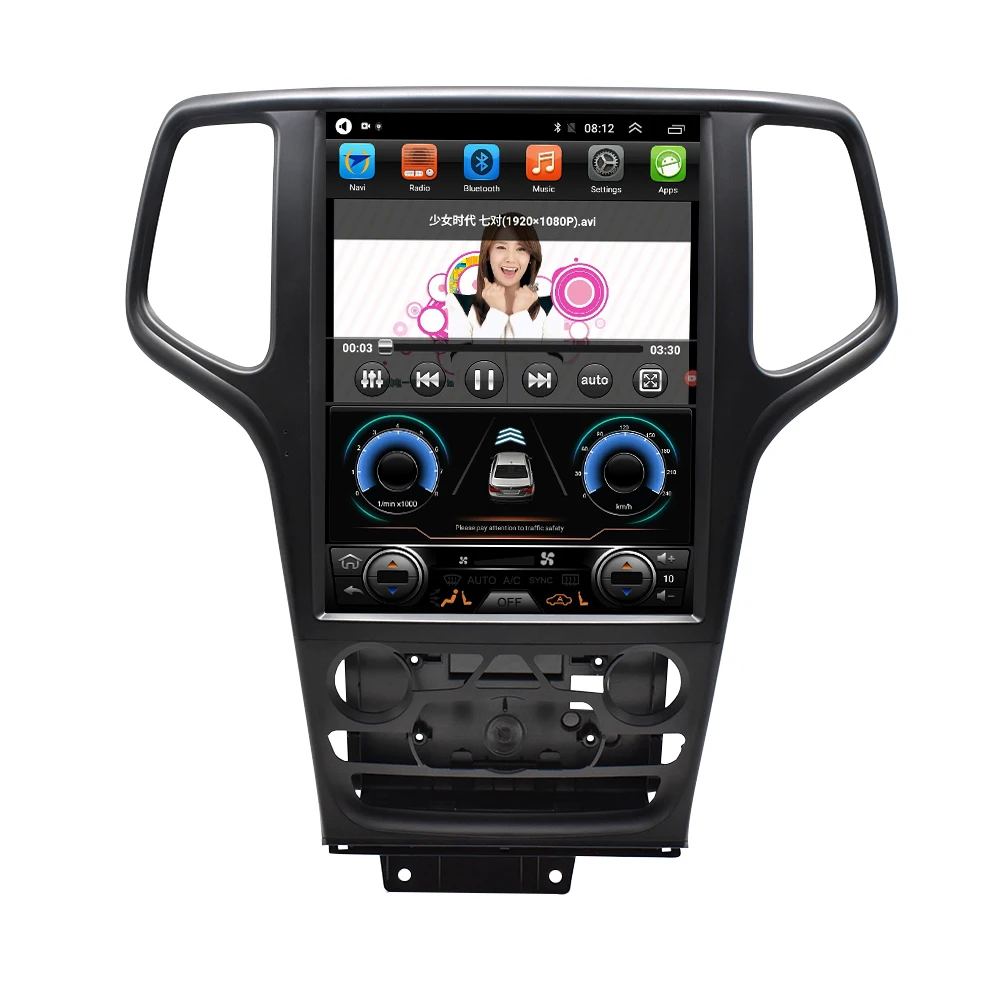 

Автомагнитола для Jeep Grand Cherokee 2004-2015, Android, мультимедийная головка, стереоприемник для Carplay, Автомобильное видео, Тесла, GPS