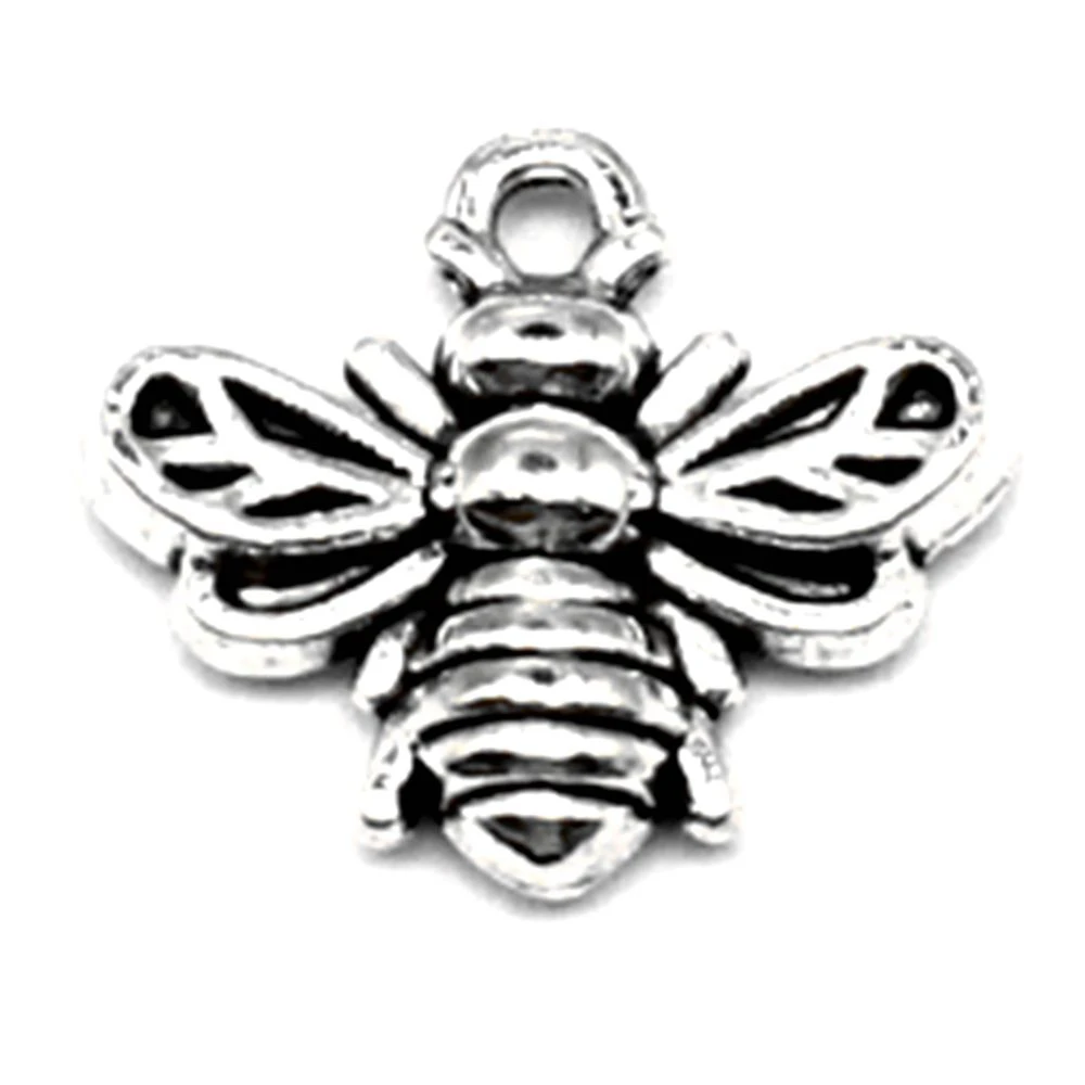 

200 шт., подвески в виде пчелы, 12 х14 мм