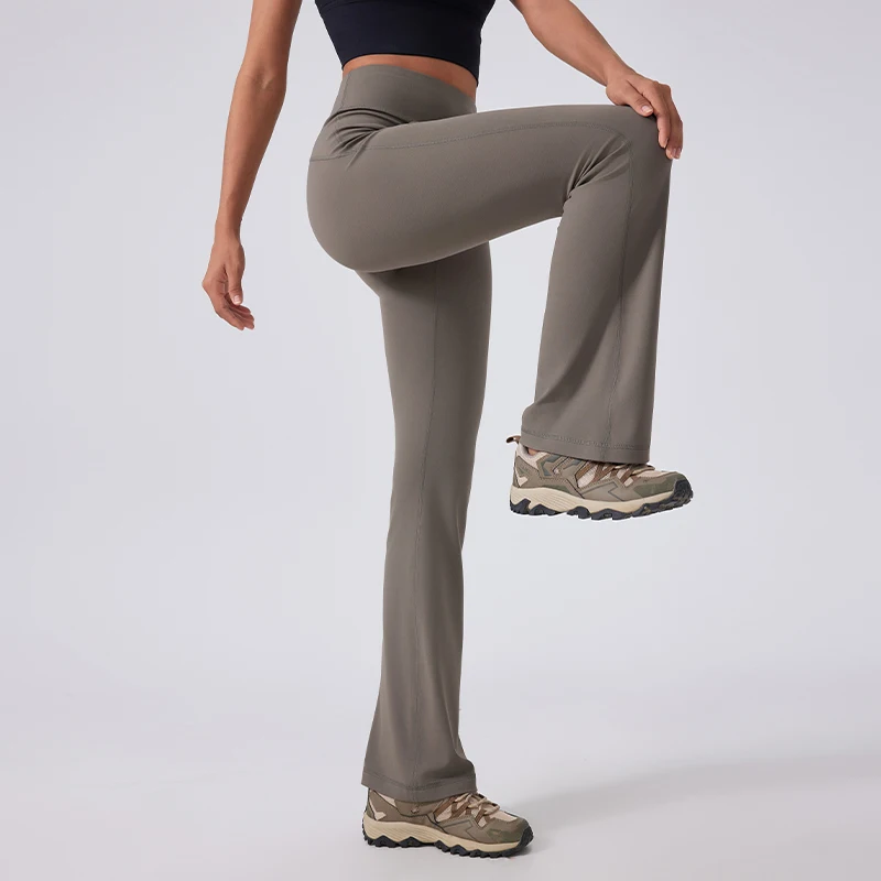 Женские брюки для йоги мини-клеш с высокой посадкой 30-дюймовые внутренним швом