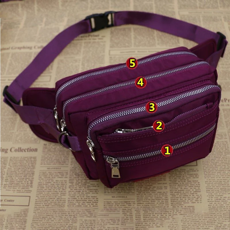 

Multilayer Waist Bags Women Designer Fanny Pack Men Belt Bag Casual Chest Pack Ladies Phone Pouch Multifunction Waist Pack