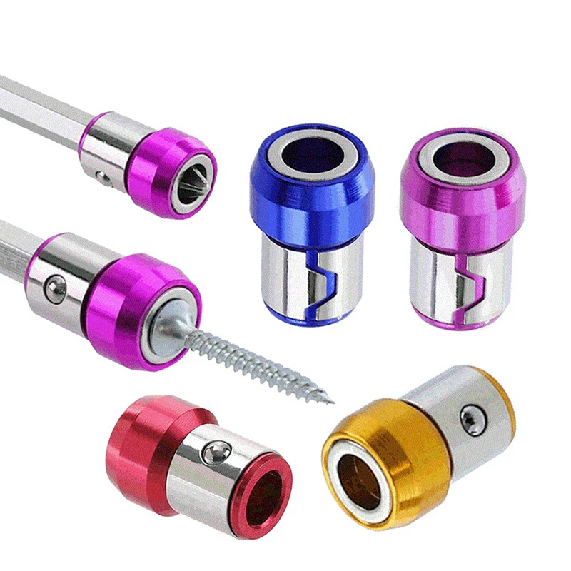 

Magnetic Bit Holder Alloy Electric Magnetic Ring Screwdriver Bit Anti-Corrosion Strong Magnetizer for Drill Bit Magnetic