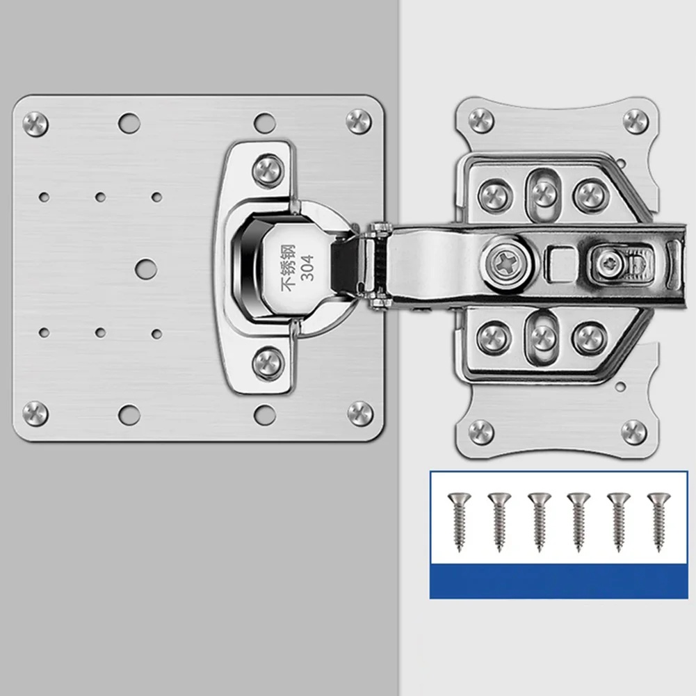 

90 * 50mm Hinge Repair Piece Cabinet Hinge Repair Plate Kit For Protecting Wooden Kitchen Cabinet Door Furniture Repair Tools